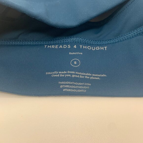 Threads 4 Thought ReActive Sports Bra Small TEAL - Picture 3 of 4